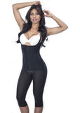 Long Girdle with Thin Strap - 1611 - Black - Front View - Fajas y Mas